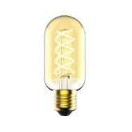 Nordlux Deco Gloeilamp - E27 - Dimbaar - Ø4,5x11cm - Glas - Goud - Vermogen 4,5 W
