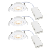 Nordlux Monolo  3 InbouwspotS - Dimbaar - Ø8.2x2.5cm - Metaal - Wit - Aantal lichtpunten 1 - Materiaal Metaal - Fitting Nvt - Geschikt voor Nvt - Type lamp LED - Vermogen 4,8 W - Kleur Wit
