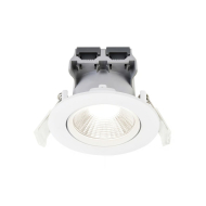 Nordlux Fremont Inbouwspot - 3 Lampen - IP23 - Dimbaar - Ø8,5x5,4cm - Metaal/Kunststof - Wit - Materiaal Kunststof,Metaal - Kleur Wit - Type lamp LED - Aantal lichtpunten 1 - Fitting Nvt