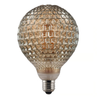 Nordlux Deco LED-Lamp - E27 - Niet Dimbaar - Ø12,5x18cm -Glas - Grijs - Fitting Nvt - Dimbaar Nee - Vermogen 2 W