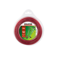 Kreator KRTGTR2450 Trimmerdraad - 50m - Rood