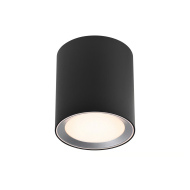 Nordlux Landon Plafondlamp LED - Dimbaar - Ø12.5x14cm - Metaal - Zwart - Type lamp LED - Fitting Nvt - Materiaal Metaal - Kleur Zwart - Aantal lichtpunten 1