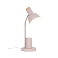 Lampe de table Nordlux Devone – E27 – Dimmable – Ø12x43,5 cm – Métal – Rose - Nombre de points lumineux 1 - Dimmable Oui - Type de lampe Lampe non inclus - Matériel Métal - Couleur Rose - Douilles Nvt