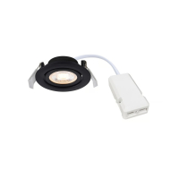 Nordlux Monolo  Inbouwspot - Dimbaar - Ø15.2x2.5cm - Metaal - Zwart - Geschikt voor Nvt - Kleur Zwart - Vermogen 4,8 W - Aantal lichtpunten 1 - Materiaal Metaal - Fitting Nvt - Type lamp LED