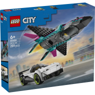 LEGO City 60489 Avion à réaction contre voiture de sport - Marque Lego - Collection City - Age à partir de 6 ans