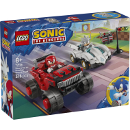 LEGO Sonic the Hedgehog 77118 La voiture de Silver contre le monster truck de Knuckles - Marque Lego - Age à partir de 8 ans - Collection Sonic