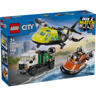LEGO City 60505 Vliegtuig, Servicewagen en Hovercraft Remix - Merk Lego - Collectie City - Leeftijd vanaf 7 jaar