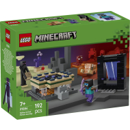 LEGO Minecraft 21584 Voyage vers le Nether et portail de l’End - Marque Lego - Age à partir de 7 ans - Collection Minecraft