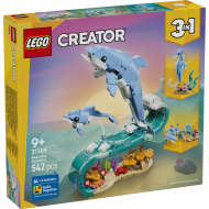 LEGO Creator 31385 Animaux marins : magnifiques dauphins - Marque Lego - Age à partir de 9 ans - Collection Creator