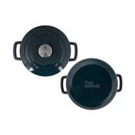Cosy&Trendy Fontestic Pot de Cuisine - Ø24xH11,8cm - Fonte - Green Herron - Marque Cosy & Trendy - Convient pour Toutes sources de chaleur