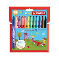 Stabilo Power Max Kleurstiften - Multicolor - 12 Stuks - Merk Stabilo - Type schrijfgerief Kleurstift - Kleur Multicolor