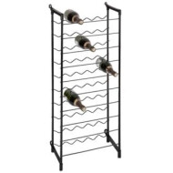 Practo Home Flessenrek - 50 Flessen - Metaal - Zwart