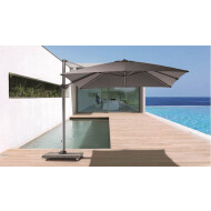 Cyprus hangparasol grijs / taupe 3x3 m  - Merk DDD - Kleur Taupe - Materiaal Aluminium