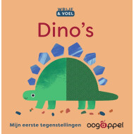 Wrijf & Voel: Dino’s - Voelboek - Hardcover - Vanaf 2 Jaar - Genre boek Leesboeken - Hoofdauteur Happy Yak