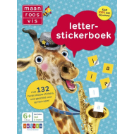 Maan Roos Vis Letter Stickerboek - Activiteitenboek - Hardcover - Vanaf 3 Jaar - Leeftijd vanaf 6 jaar