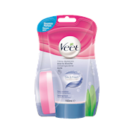 Crème dépilatoire sous la douche Silk&Fresh peaux sensibles 150 ml - Surmatelas - Nouveau depuis 01/07/2019 - Marque Veet