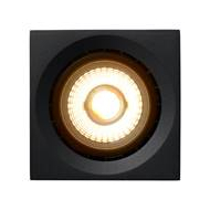 Lucide Fedler Plafondspot - LED Dim to warm - GU10 (ES111) - 1x12W 2200K/3000K - Zwart - Merk Lucide - Type lamp LED - Fitting GU10 - Kleur Zwart - Vermogen 12 W - Materiaal Aluminium - Geschikt voor Plafond - Type opbouw spot Plafondplaat