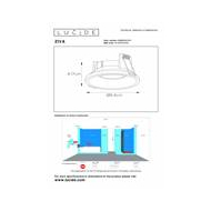 Lucide Ziva Spot encastrable Salle de bains - Ø8,5cm - 1xGU10 - IP44 - Blanc - Marque Lucide - Douilles GU10 - Couleur Blanc - Lumen N/a - Puissance  50 W