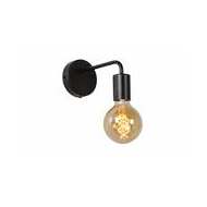 Lucide Scott Wandlamp - 1xE27 - Zwart - Merk Lucide - Aantal lichtpunten 1 - Dimbaar Ja - Fitting E27 - Vermogen 40 W - Materiaal Metaal - Type lamp Lamp niet inbegrepen - Kleur Zwart - Sensor Nee