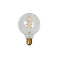 Lucide G95 Filament lamp - Ø9,5cm - LED Dimbaar - E27 - 1x4,9W 2700K - Transparant - Merk Lucide - Vermogen 4,9 W - Dimbaar Ja - Fitting E27 - Lumen 450 Lm - Kleurtemperatuur 2700 Kelvin