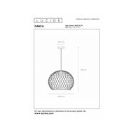Lucide Danza Hanglamp - Ø40cm - 1xE27 - Zwart - Merk Lucide - Fitting E27 - Kleur Zwart - Type lamp Lamp niet inbegrepen - Aantal lichtpunten 1 - Dimbaar Ja - Vermogen 40 W - Materiaal Metaal