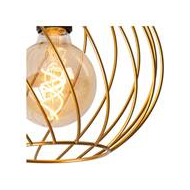 Lucide Danza Plafonnière - Ø25cm - 1xE27 - Mat Goud / Messing - Merk Lucide - Fitting E27 - Kleur Mat Goud,Zwart - Aantal lichtpunten 1 - Vermogen 40 W - Dimbaar Ja - Materiaal Metaal - Type lamp Lamp niet inbegrepen