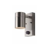 Lucide Arne-LED IR Wandspot Buiten - Ø6,3cm - GU10 - 1x5W 2700K - Bewegingssensor - Mat chroom - Merk Lucide - Aantal lichtpunten 1 - Materiaal Staal - Kleur Mat Chroom - Type lamp LED - Vermogen 5 W