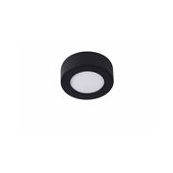 Lucide Brice-LED Plafonnier Salle de bains - Ø11,7cm - LED Dimmable - 1x8W 3000K - IP44 - Noir - Marque Lucide - Puissance  8 W - Lumen 500 Lm - Douilles Nvt - Couleur Noir