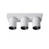 Lucide Nigel Spot plafond - LED Dim to warm - GU10 - 3x5W 2200K/3000K - Blanc - Marque Lucide - Douilles GU10 - Type de spot apparent Barre de spots - Puissance  5 W - Type de lampe LED - Couleur Blanc,Noir - Matériel Aluminium - Lumen 960 Lm - Convient p