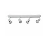 Lucide Jaster-LED Plafondspot - LED - GU10 - 4x5W 2700K - Wit - Merk Lucide - Geschikt voor Plafond - Fitting GU10 - Type opbouw spot Plafondplaat - Type lamp LED - Materiaal Metaal - Kleur Wit - Vermogen 5 W