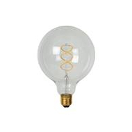 Lucide G125 Filament lamp - Ø12,5cm - LED Dimbaar - E27 - 1x4,9W 2700K - Transparant - Merk Lucide - Vermogen 4,9 W - Fitting E27 - Dimbaar Ja - Lumen 450 Lm - Kleurtemperatuur 2700 Kelvin