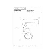 Lucide Jaster-LED Plafondspot - LED - GU10 - 1x5W 2700K - Zwart - Merk Lucide - Materiaal Metaal - Geschikt voor Plafond - Vermogen 5 W - Fitting GU10 - Type lamp LED - Kleur Zwart - Type opbouw spot Plafondplaat