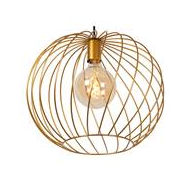 Lucide Danza Hanglamp - Ø40cm - 1xE27 - Mat Goud / Messing - Merk Lucide - Type lamp Lamp niet inbegrepen - Fitting E27 - Materiaal Metaal - Kleur Mat Goud,Zwart - Vermogen 40 W - Aantal lichtpunten 1 - Dimbaar Ja