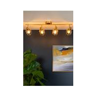 Lucide Bjorn Plafondspot - 4xE14 - Mat Goud / Messing - Merk Lucide - Fitting E14 - Kleur Mat Goud - Geschikt voor Plafond - Materiaal Metaal - Vermogen 40 W - Lumen Nvt - Type lamp Lamp niet inbegrepen - Type opbouw spot Plafondplaat