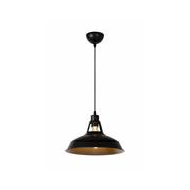 Lucide Brassy-Bis Hanglamp - Ø31cm - 1xE27 - Zwart - Merk Lucide - Aantal lichtpunten 1 - Type lamp Lamp niet inbegrepen - Kleur Zwart - Dimbaar Ja - Sensor Nee - Materiaal Metaal - Vermogen 60 W - Fitting E27