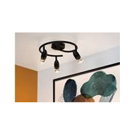 Lucide Caro Plafondspot - Ø31cm - 3xGU10 - Zwart - Merk Lucide - Lumen Nvt - Fitting GU10 - Kleur Zwart - Materiaal Metaal - Type lamp Lamp niet inbegrepen