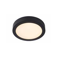 Lucide Brice-LED Plafonnier Salle de bains - Ø24cm - LED Dimmable - 1x15W 3000K - IP44 - Noir - Marque Lucide - Lumen 1100 Lm - Puissance  15 W - Douilles Nvt - Couleur Noir
