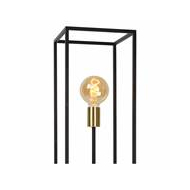 Lucide Ruben Vloerlamp - 3xE27 - Zwart - Merk Lucide - Aantal lichtpunten 3 - Type lamp Lamp niet inbegrepen - Kleur Zwart,Mat Goud - Fitting E27 - Materiaal Metaal - Dimbaar Nee - Vermogen 40 W