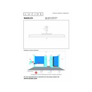 Lucide Madelon Wandlamp Badkamer - LED - 1x18W 2700K - IP44 - Zwart - Merk Lucide - Vermogen 18 W - Materiaal Glas - Kleur Zwart - Lumen 660 Lm - Fitting Gëintegreerde LED - Type lamp LED