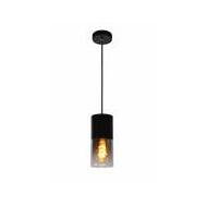 Lucide Zino Hanglamp - Ø10cm - 1xE27 - Fumé - Merk Lucide - Vermogen 60 W - Materiaal Aluminium,Glas - Fitting E27 - Sensor Nee - Kleur Zwart,Fumé - Aantal lichtpunten 1 - Type lamp Lamp niet inbegrepen - Dimbaar Ja