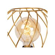 Lucide Danza Lampe de table - Ø25cm - 1xE27 - Or Mat / Laiton - Marque Lucide - Couleur Noir,Or mat - Douilles E27 - Matériel Métal - Type de lampe Lampe non inclus - Dimmable Non