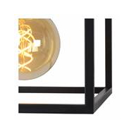 Lucide Ruben Hanglamp - 1xE27 - Zwart - Merk Lucide - Fitting E27 - Aantal lichtpunten 1 - Kleur Zwart,Mat Goud - Type lamp Lamp niet inbegrepen - Sensor Nee - Materiaal Metaal - Vermogen 40 W - Dimbaar Ja