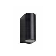 Lucide Zora-LED Wandspot Buiten - LED Dimbaar - GU10 - 2x5W 3000K - IP44 - Zwart - Merk Lucide - Vermogen 5 W - Aantal lichtpunten 2 - Materiaal Aluminium - Kleur Zwart - Type lamp LED