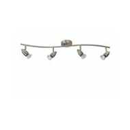 Lucide Caro-LED Plafondspot - LED - GU10 - 4x5W 2700K - Mat chroom - Merk Lucide - Type opbouw spot Plafondplaat - Fitting GU10 - Materiaal Metaal - Type lamp LED - Geschikt voor Plafond - Vermogen 5 W - Kleur Mat Chroom