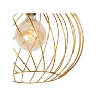 Lucide Danza Plafonnière - Ø40cm - 1xE27 - Mat Goud / Messing - Merk Lucide - Aantal lichtpunten 1 - Kleur Zwart,Mat Goud - Vermogen 40 W - Type lamp Lamp niet inbegrepen - Fitting E27 - Dimbaar Ja - Materiaal Metaal