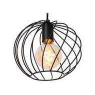 Lucide Danza Hanglamp - Ø25cm - 1xE27 - Zwart - Merk Lucide - Aantal lichtpunten 1 - Kleur Zwart - Dimbaar Ja - Type lamp Lamp niet inbegrepen - Vermogen 40 W - Fitting E27 - Materiaal Metaal