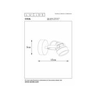 Lucide Cigal Plafondspot - Ø9cm - LED - GU10 - 1x5W 2700K - Koper - Merk Lucide - Geschikt voor Plafond - Type lamp LED - Fitting GU10 - Vermogen 5 W - Kleur Koper - Type opbouw spot Plafondplaat - Materiaal Metaal