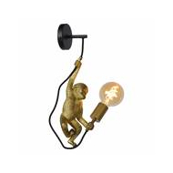 Lucide Extravaganza Chimp Wandlamp - 1xE27 - Zwart - Merk Lucide - Fitting E27 - Type lamp Lamp niet inbegrepen - Materiaal Kunststof - Kleur Zwart - Aantal lichtpunten 1 - Dimbaar Ja