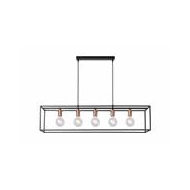 Lucide Arthur Hanglamp - 5xE27 - Zwart - Merk Lucide - Kleur Zwart,Koper - Sensor Nee - Vermogen 60 W - Aantal lichtpunten meer dan 3 - Type lamp Lamp niet inbegrepen - Materiaal Metaal - Fitting E27 - Dimbaar Ja