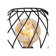 Lucide Danza Lampe de table - Ø25cm - 1xE27 - Noir - Marque Lucide - Lumen N/a - Matériel Métal - Dimmable Non - Type de lampe Lampe non inclus - Douilles E27 - Couleur Noir